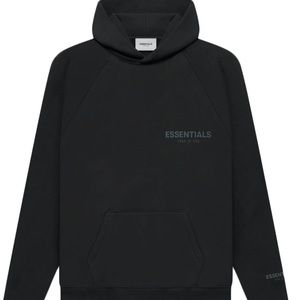 NWT XL Fear of God Essentials Core Hoodie (Stretch Limo black)